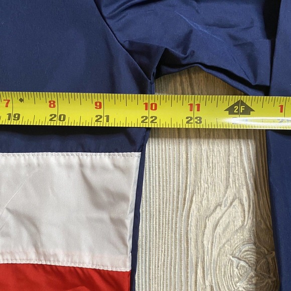 NHL Columbus Blue Jackets 1/4 Zip Pullover Windbreaker Mens M Pockets New - Picture 8 of 10